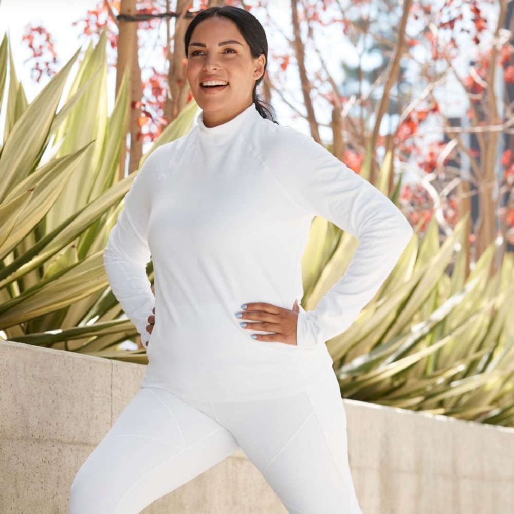 Fabletics Lexi Ruched L/S top size Large